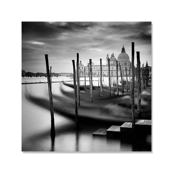 Tablou Canvas - Santa Maria della Salute, Venetia, Italia, Alb negru - - Roveli