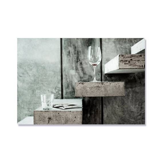 Tablou Canvas - Pahar cu vin, Treapta, Scari - - Roveli
