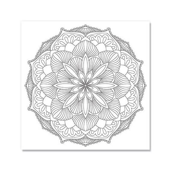 Tablou de colorat - Mandala - - Roveli