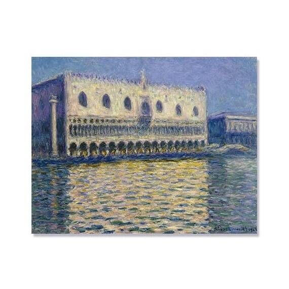 Tablou Canvas - Palatul Dogilor din Venetia, Italia, Cladire, Apa, Lac - - Roveli