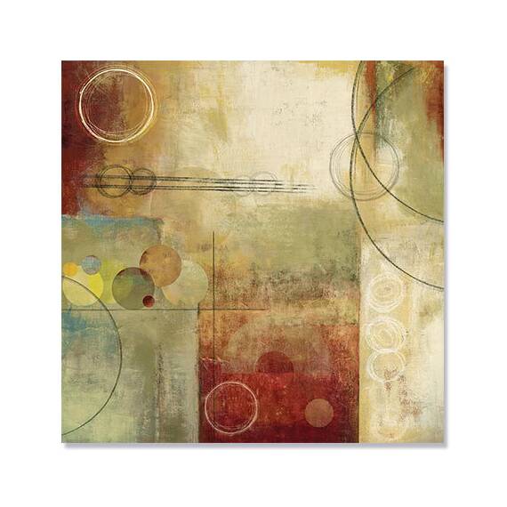 Tablou Canvas - Imponderabil, Abstract, Maro, Gri, Cerc, Geometrie - - Roveli