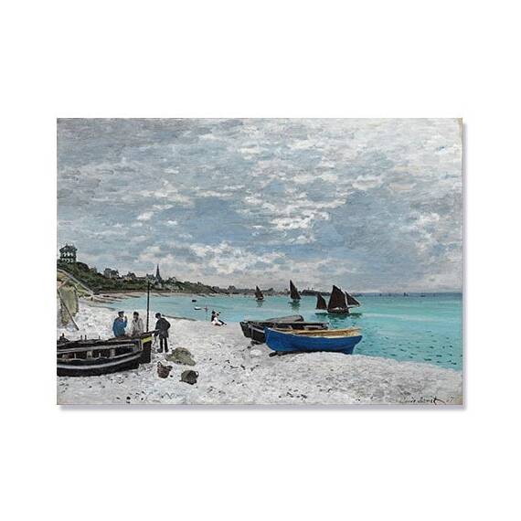 Tablou Canvas - Malul marii, Sainte Adresse, Barci - - Roveli