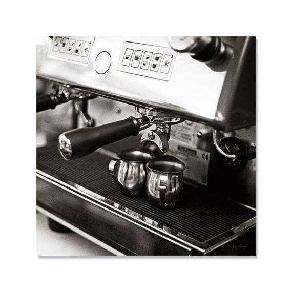 Tablou Canvas - Cafenea I, Espresso, Cafea, Ceasca, Alb negru - - Roveli