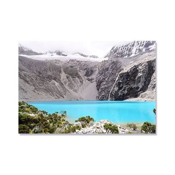 Tablou Canvas - Laguna, Munti, Lac - - Roveli