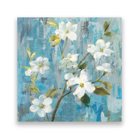 Tablou Canvas - Flori, Alb, Primavara, Marime: 60 x 60 cm - - Roveli
