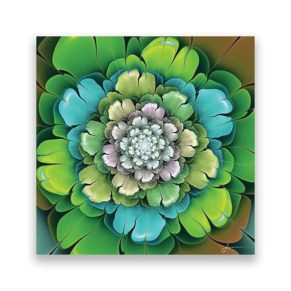 Tablou Canvas - Macro, Floare, Verde, - - Roveli