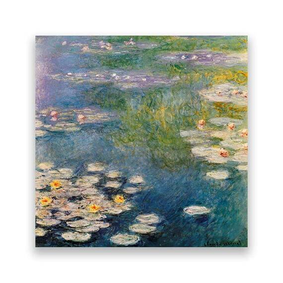 Tablou Canvas - Flori, Nufar, Lac, Marime: 60 x 60 cm - - Roveli