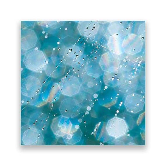 Tablou Canvas - Apa, Picaturi, Soare, Abstract - - Roveli