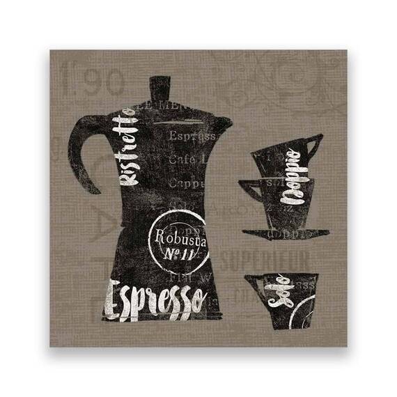 Tablou Canvas - Cafea, Ceasca, Vintage - - Roveli