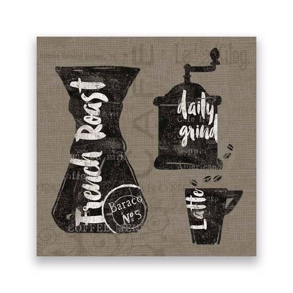 Tablou Canvas - Cafea, Latte, Vintage, Barista - - Roveli