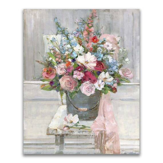 Tablou Canvas - Flori, Floare, Buchet, Primavara, Color, Marime: 60 x 75 cm - - Roveli