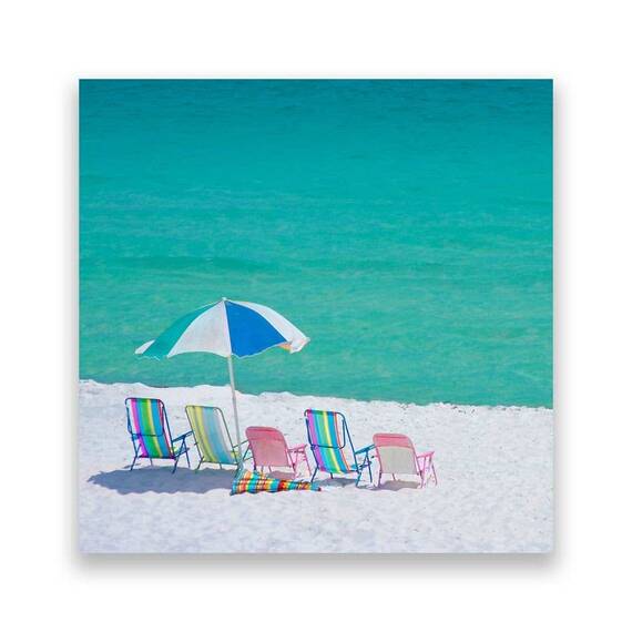 Tablou Canvas - Peisaj, Plaja, Mare, Valuri, Nisip, Vacanta, Vara, Marime: 60 x 60 cm - - Roveli