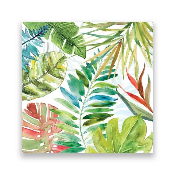 Tablou Canvas - Botanica II, Frunze, Verde, Pictura - - Roveli