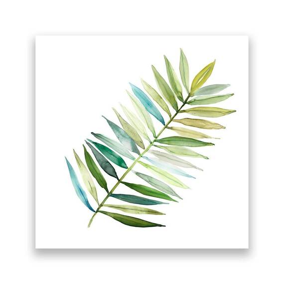 Tablou Canvas - Botanica II, Frunza, Verde - - Roveli