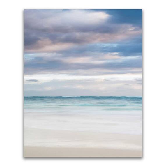 Tablou Canvas - Peisaj, Plaja, Mare, Valuri, Nori, Vara, Marime: 60 x 75 cm - - Roveli
