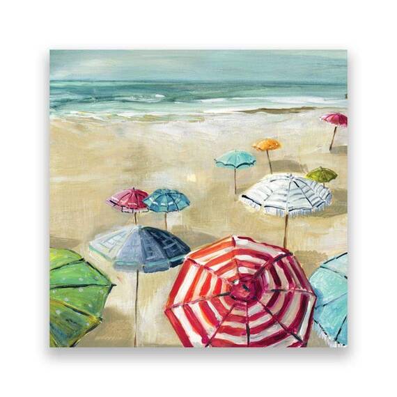 Tablou Canvas - Plaja II, Natura, Peisaj, Mare, Vara, Multicolor, Marime: 60 x 60 cm - - Roveli