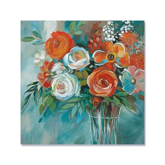 Tablou Canvas - Flori, Buchet, Vaza - - Roveli