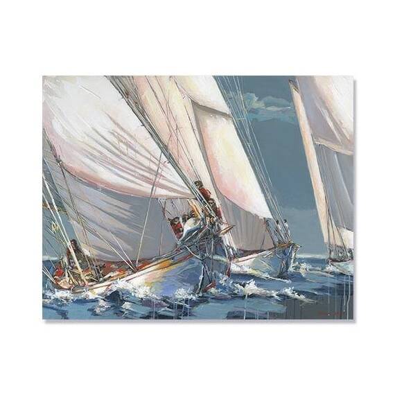 Tablou Canvas - Nautic IV, Vapor, Mare, Retro - - Roveli