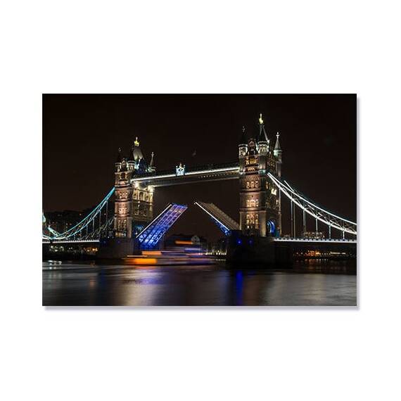 Tablou Canvas - Tower Bridge Londra, Pod, Punte, Lumini, Marime: 80 x 120 cm - - Roveli