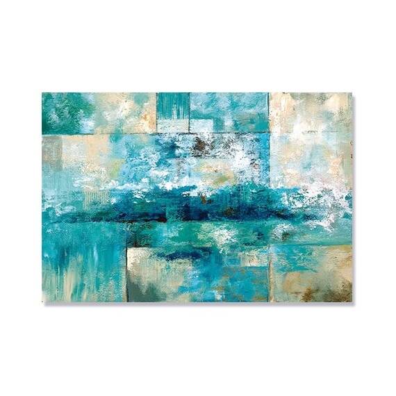 Tablou Canvas - Apa Vietii, Careuri, Marime: 80 x 120 cm - - Roveli