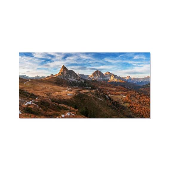Tablou canvas - Munte, Ceata, Perspectiva, Zapada, Marime: 50 x 100 cm - - Roveli