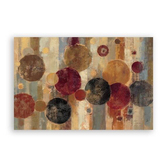 Tablou Canvas - Cercuri, Abstract, Paste, Marime: 80 x 120 cm - - Roveli