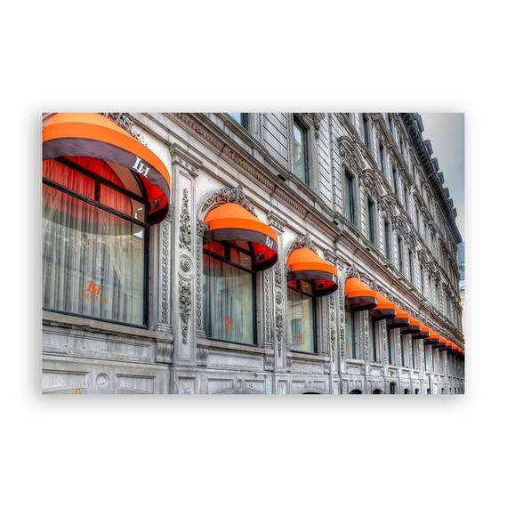 Tablou Canvas - Strada, Cladiri, Hotel, Marime: 80 x 120 cm - - Roveli