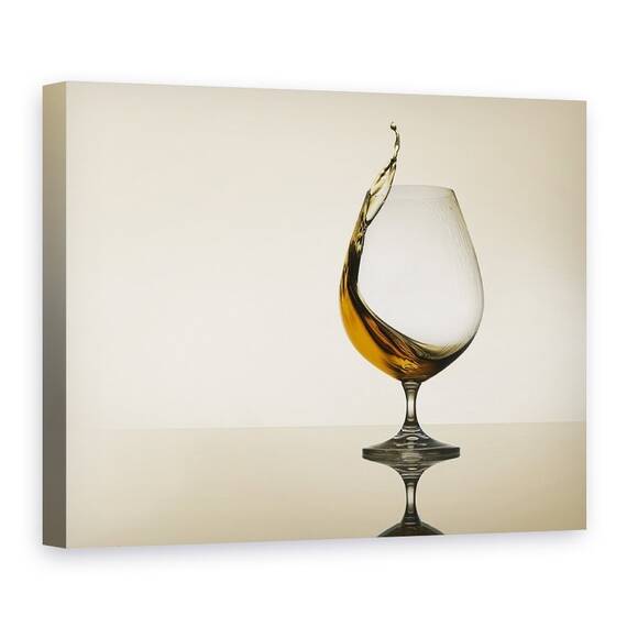 Tablou Canvas - Curbe De Stropire, Sticla, Sete, Bucatarie, Whiskey, Marime: 60 x 80 cm - - Roveli