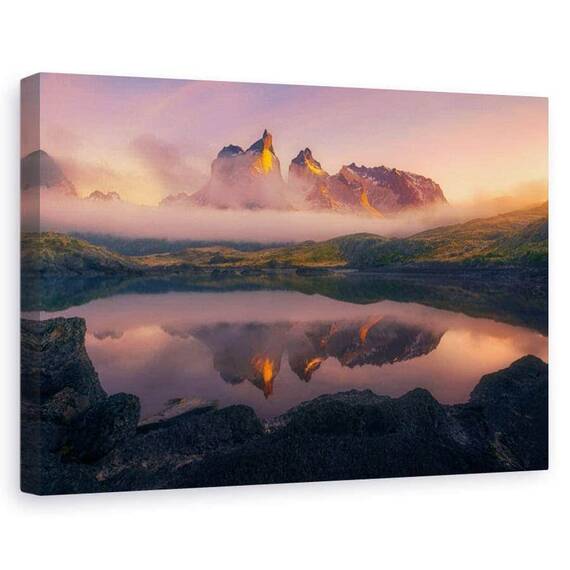 Tablou canvas - Eternitate, Peisaj, Munte, Patagonia, Rasarit De Soare - - Roveli