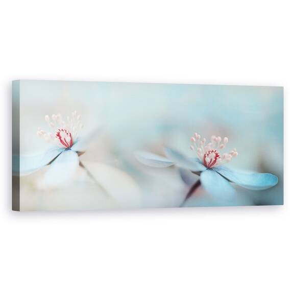 Tablou Canvas - Noi Doi, Panorama, Floare, Macro, Romantic, Cuplu, Marime: 30 x 90 cm - - Roveli