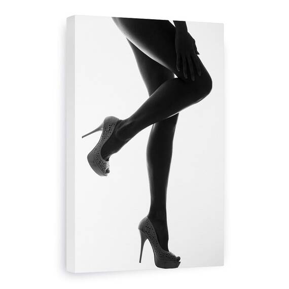 Tablou Canvas - Dulcea Mangaiere A Amurgului, Portret, Contrast, Simplu, Simplitate, Minimalism, Marime: 80 x 120 cm - - Roveli