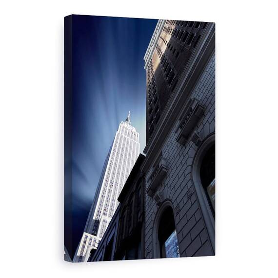 Tablou Canvas - Skyscraper, Oras, Manhattan, Sua, Arhitectura, New York, Marime: 80 x 120 cm - - Roveli