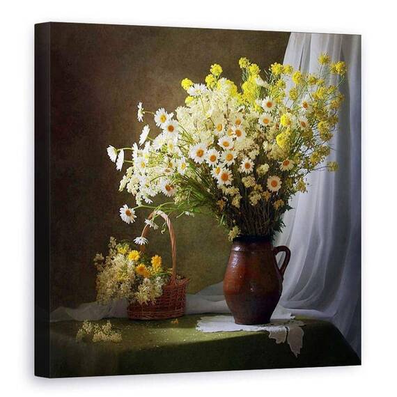 Tablou Canvas - Un Buchet De Flori De Pajiste - - Roveli