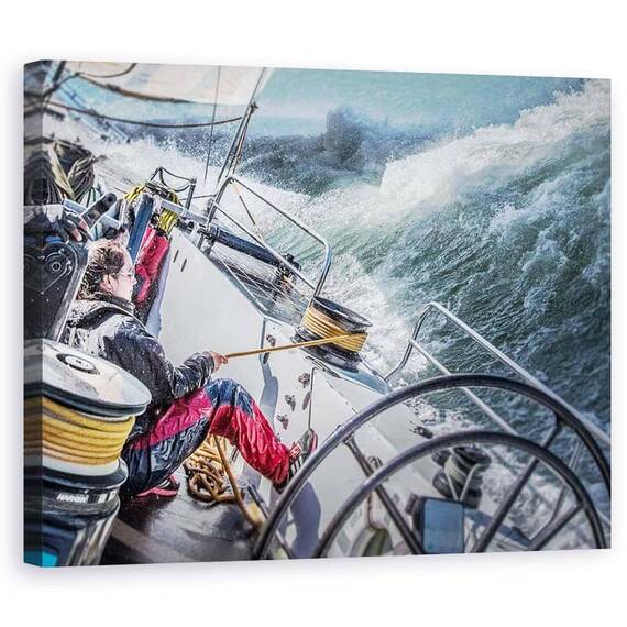 Tablou Canvas - Furtuna In Golful San Francisco, Marime: 60 x 75 cm - - Roveli