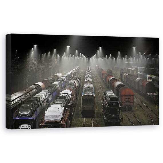 Tablou Canvas - Trenuri, Marime: 50 x 100 cm - - Roveli