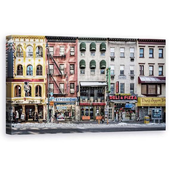 Tablou Canvas - O Zi Rece In NY, Marime: 50 x 100 cm - - Roveli