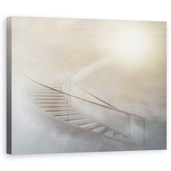 Tablou Canvas - Scara Spre Rai, Marime: 60 x 75 cm - - Roveli