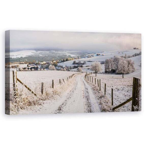 Tablou Canvas - Tara Minunilor De Iarna, Marime: 50 x 100 cm - - Roveli