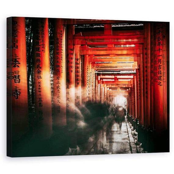 Tablou Canvas - Altarul Fushimi Inari, Marime: 60 x 75 cm - - Roveli