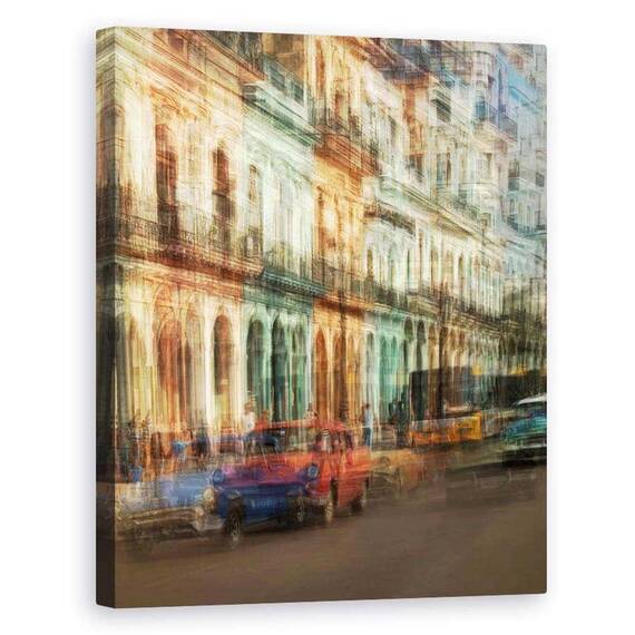 Tablou Canvas - Culorile Havanei, Marime: 60 x 75 cm - - Roveli