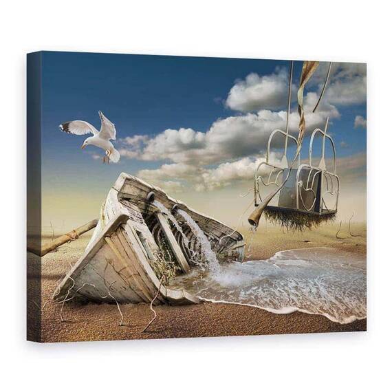 Tablou Canvas - Pescarus, Marime: 75 x 100 cm - - Roveli