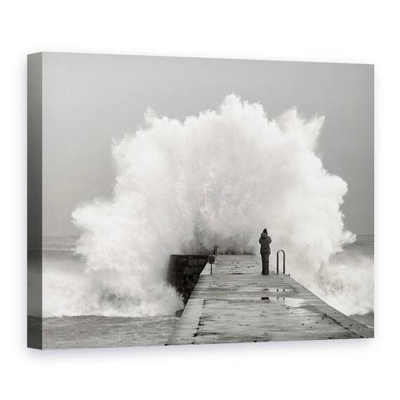 Tablou Canvas - Valuri, Marime: 75 x 100 cm - - Roveli