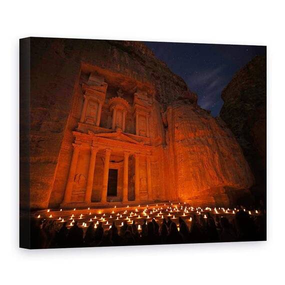 Tablou Canvas - Treasury - Vedere Nocturna, Marime: 75 x 100 cm - - Roveli