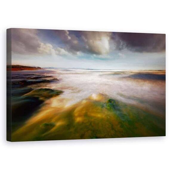Tablou Canvas - Abstractizare Pe Litoral - - Roveli