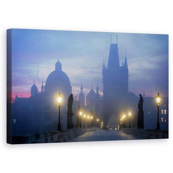 Tablou Canvas - Praga Se Trezeste, Marime: 50 x 80 cm - - Roveli