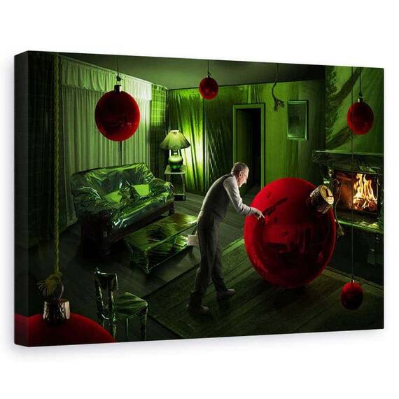 Tablou Canvas - Nebunie De Craciun, Marime: 60 x 90 cm - - Roveli