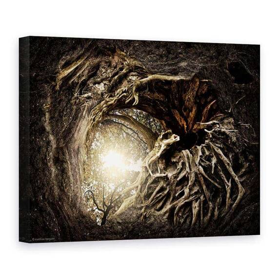 Tablou Canvas - Sub Copaci, Marime: 75 x 100 cm - - Roveli