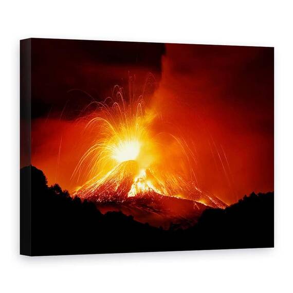 Tablou Canvas - Muntele Etna, Marime: 75 x 100 cm - - Roveli