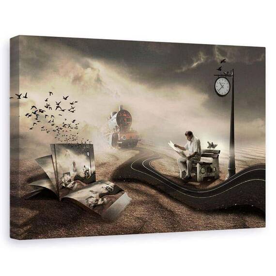 Tablou Canvas - Ultimul Pasager, Marime: 60 x 90 cm - - Roveli