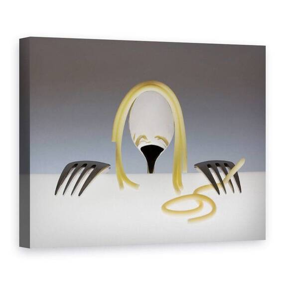 Tablou Canvas - Uita-Te La Mine, E Par De Spaghete, Marime: 75 x 100 cm - - Roveli